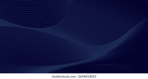 Premium background design with diagonal dark blue line pattern. Vector template for digital luxury banner, invitation, voucher, certificate. Eps10