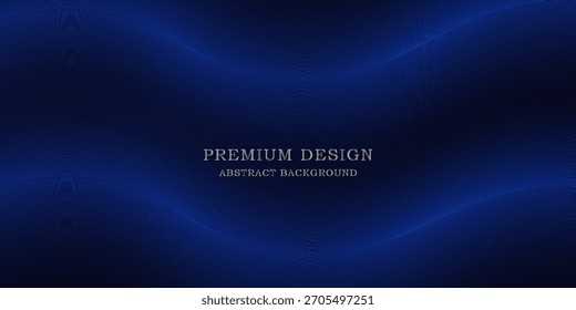 Diseño de fondo de Premium con patrón de línea azul oscuro diagonal. Plantilla de Vector para Anuncio digital de lujo, invitación, vale, certificado. Eps10