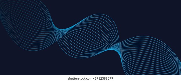 Premium-Hintergrunddesign mit diagonalem dunkelblauem Linienmuster. Vektorvorlage für digitales Luxusbanner, Einladung, Gutschein, Zertifikat. EPS10