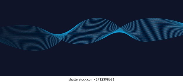 Design de fundo premium com padrão de linha azul escuro diagonal. Modelo de vetor para banner de luxo digital, convite, voucher, certificado. Eps10