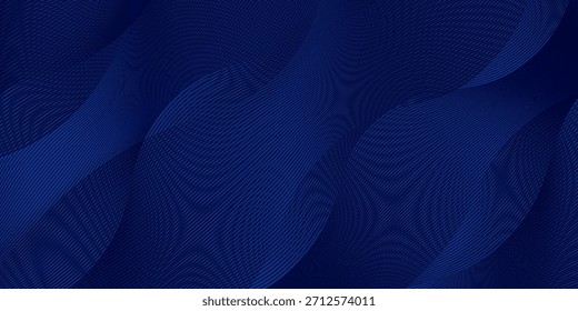 Diseño de fondo de Premium con patrón de línea azul oscuro diagonal. Plantilla Horizontal del Vector para el Anuncio de negocios de Lux digital, invitación formal contemporánea, vale de lujo, certificado de regalo prestigioso
