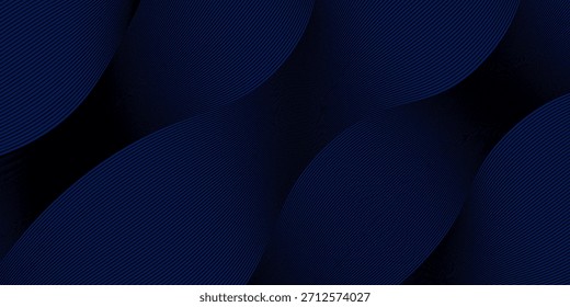 Diseño de fondo de Premium con patrón de línea azul oscuro diagonal. Plantilla Horizontal del Vector para el Anuncio de negocios de Lux digital, invitación formal contemporánea, vale de lujo, certificado de regalo prestigioso