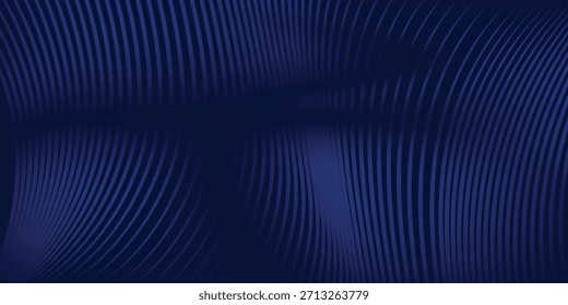 Diseño de fondo de Premium con patrón diagonal de líneas azul oscuro. Plantilla Horizontal de Vector para el Anuncio de negocios de lujo digital