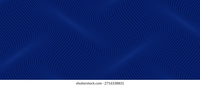 Design de fundo premium com padrão de linha azul escuro diagonal. Modelo horizontal vetorial para o banner comercial digital lux,