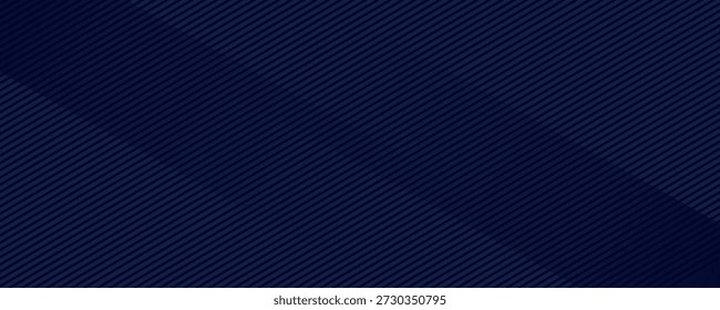 Design de fundo premium com padrão de linha azul escuro diagonal. Modelo vetorial para banner de luxo digital, convite, voucher.eps 10