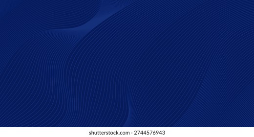 Premium background design with diagonal dark blue line pattern. Vector horizontal template for digital lux business banner, contemporary formal invitation, luxury voucher, prestigious gift certificate