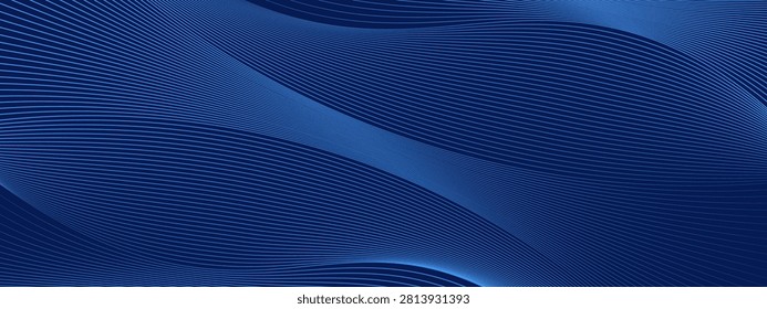Premium background design with diagonal dark blue line pattern. Vector template for digital luxury banner, invitation, website, voucher, certificate.