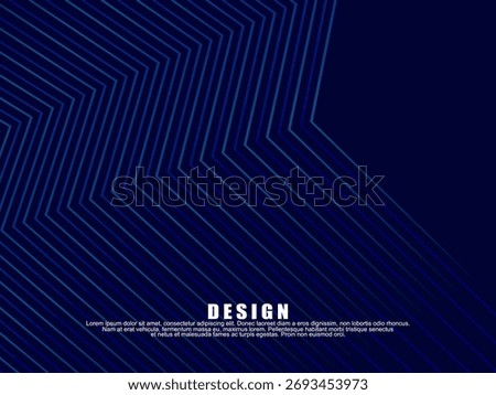 Premium background design with diagonal dark blue stripes pattern. Vector horizontal template for digital lux business banner, contemporary formal invitation, luxury voucher, prestigious gift certific