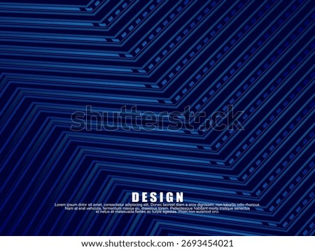 Premium background design with diagonal dark blue stripes pattern. Vector horizontal template for digital lux business banner, contemporary formal invitation, luxury voucher, prestigious gift certific