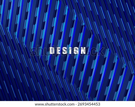 Premium background design with diagonal dark blue stripes pattern. Vector horizontal template for digital lux business banner, contemporary formal invitation, luxury voucher, prestigious gift certific