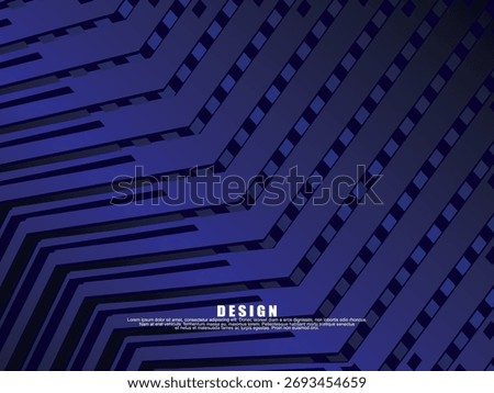 Premium background design with diagonal dark blue stripes pattern. Vector horizontal template for digital lux business banner, contemporary formal invitation, luxury voucher, prestigious gift certific