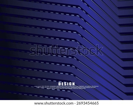 Premium background design with diagonal dark blue stripes pattern. Vector horizontal template for digital lux business banner, contemporary formal invitation, luxury voucher, prestigious gift certific