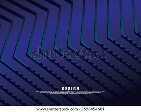 Premium background design with diagonal dark blue stripes pattern. Vector horizontal template for digital lux business banner, contemporary formal invitation, luxury voucher, prestigious gift certific