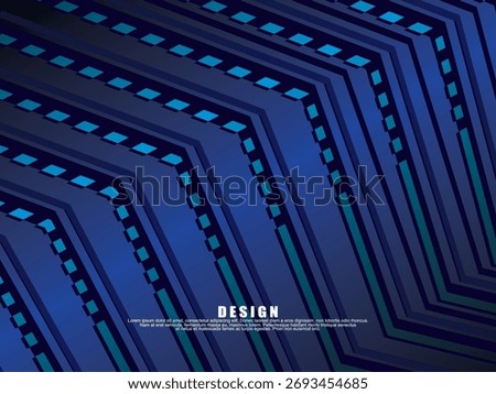 Premium background design with diagonal dark blue stripes pattern. Vector horizontal template for digital lux business banner, contemporary formal invitation, luxury voucher, prestigious gift certific