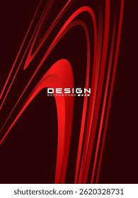 Premium background design with diagonal gradient red lines pattern. Vertical vector template for digital luxury business banner, poster, luxury voucher, prestigious gift certificate, etc.