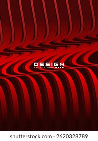 Premium background design with diagonal gradient red lines pattern. Vertical vector template for digital luxury business banner, poster, luxury voucher, prestigious gift certificate, etc.