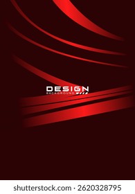Premium background design with diagonal gradient red lines pattern. Vertical vector template for digital luxury business banner, poster, luxury voucher, prestigious gift certificate, etc.