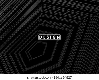 Premium background design with diagonal gradient black lines pattern. Vector horizontal template for digital luxury business banner, contemporary formal invitation, voucher, gift certificate, etc.