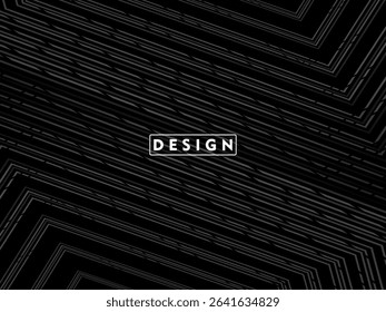 Premium background design with diagonal gradient black lines pattern. Vector horizontal template for digital luxury business banner, contemporary formal invitation, voucher, gift certificate, etc.