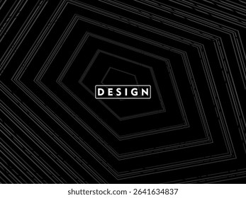 Premium background design with diagonal gradient black lines pattern. Vector horizontal template for digital luxury business banner, contemporary formal invitation, voucher, gift certificate, etc.