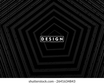 Premium background design with diagonal gradient black lines pattern. Vector horizontal template for digital luxury business banner, contemporary formal invitation, voucher, gift certificate, etc.