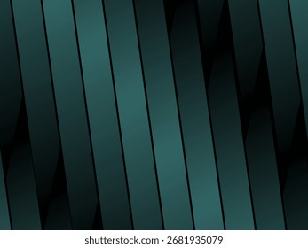 Premium background design with diagonal gradient green stripes pattern. Vector horizontal template for digital business banner, formal invitation, luxury voucher, gift certificate, etc.