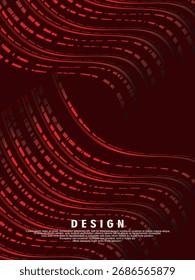 Premium background design with diagonal gradient red lines pattern. Vertical vector template for digital luxury business banner, poster, luxury voucher, prestigious gift certificate, etc.