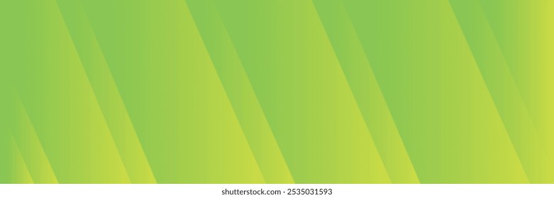 Design de plano de fundo premium com padrão de linhas amarelas finais verdes diagonais. Modelo horizontal vetorial para banner comercial de luxo digital