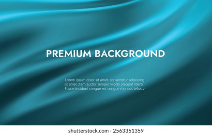 Premium background design with diagonal light blue line pattern. Vector template for digital luxury banner, invitation, voucher, gift card. Eps10