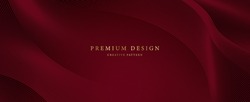 Premium Background Design With Diagonal Line Pattern In Maroon Colour. Vector Horizontal Template For Digital Business Banner, Formal Invitation, Luxury Voucher, Prestigious Gift Certificate