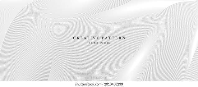 Premium background design with diagonal line pattern in grey colour. Vector white horizontal template for business banner, formal invitation backdrop, luxury voucher, prestigious gift certificate
