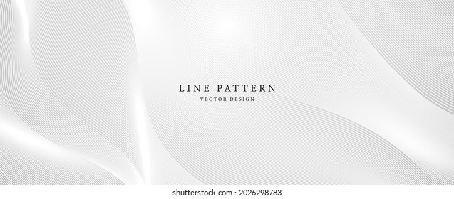 Diseño de fondo blanco moderno   Banner vectorial con patrón de línea abstracta para invitación  certificado de regalo