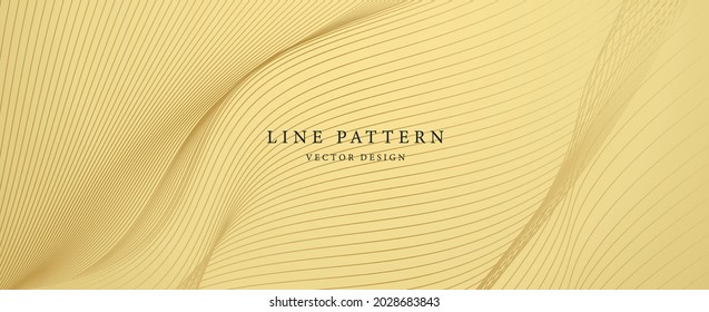 Premium background design with diagonal line pattern in gold colour. Vector horizontal template for digital business banner, formal invitation backdrop, luxury voucher, prestigious gift certificate