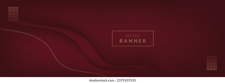 Premium background design with diagonal line pattern in maroon colour. Vector horizontal template for digital business banner, formal invitation, luxury voucher