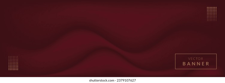Premium-Hintergrund-Design mit Diagonallinienmuster in Maronfarbe. Vektorwaagerechte Vorlage für digitales Business-Banner, formale Einladung, Luxusgutschein