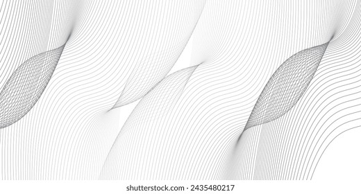 Diseño de fondo premium con patrón de línea diagonal en color gris. Plantilla horizontal blanca del vector para el banner del negocio, telón de fondo de la invitación formal, vale de lujo, certificado de regalo prestigioso