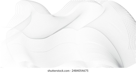 Diseño de fondo de Premium con patrón de línea diagonal en color gris. Plantilla Horizontal blanca del Vector para el Anuncio del negocio, telón de fondo de la invitación formal, vale de lujo, certificado de regalo prestigioso