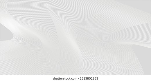 Premium background design with diagonal line pattern in grey colour. Vector white horizontal template for business banner, formal invitation