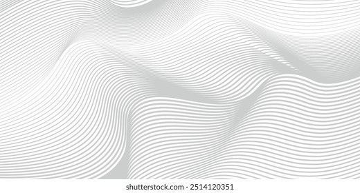 Premium background design with diagonal line pattern in grey colour. Vector white horizontal template for business banner, formal invitation