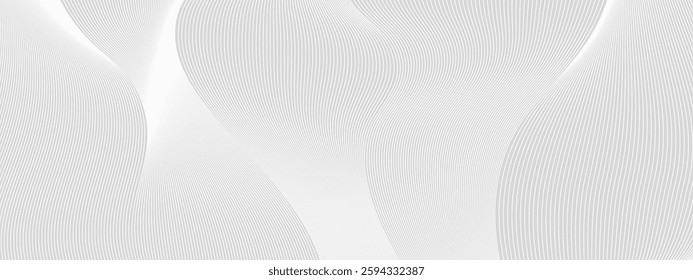 Premium background design with diagonal line pattern in grey colour. Vector white horizontal template for business banner, luxury voucher, prestigious gift certificate