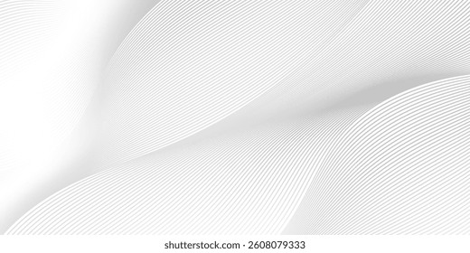 Premium background design with diagonal line pattern in grey colour. Vector white horizontal template for business banner, formal invitation backdrop, luxury voucher,