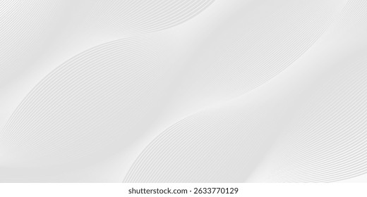 Premium background design with diagonal line pattern in grey colour. Vector white horizontal template for business banner, formal invitation backdrop, luxury voucher, prestigious gift certificate