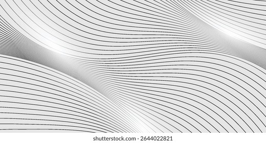 Premium background design with diagonal line pattern in grey colour. Vector white horizontal template for business banner, formal invitation backdrop, luxury voucher, prestigious gift certificate