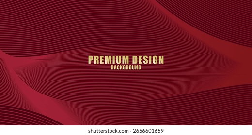 Premium background design with diagonal line pattern in maroon colour. Vector horizontal template for digital business banner, formal invitation, luxury voucher, prestigious gift certificate