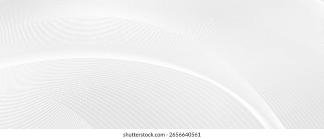 Diseño de fondo de Premium con patrón de línea diagonal en color gris. Plantilla Horizontal blanca del Vector para el Anuncio de negocios, telón de fondo formal de la invitación, voucher de lujo, certificado de regalo prestigioso