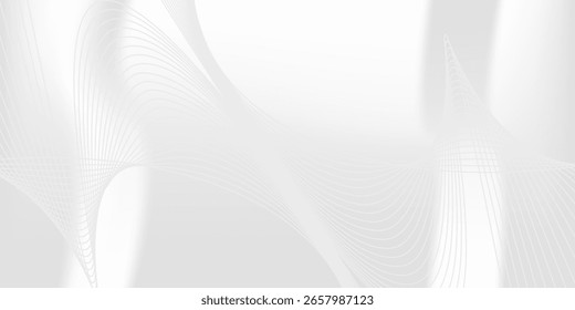 Diseño de fondo de Premium con patrón de línea diagonal en color gris. Plantilla Horizontal blanca del Vector para el Anuncio de negocios, telón de fondo formal de la invitación, voucher de lujo, certificado de regalo prestigioso