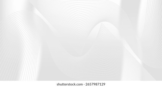 Diseño de fondo de Premium con patrón de línea diagonal en color gris. Plantilla Horizontal blanca del Vector para el Anuncio de negocios, telón de fondo formal de la invitación, voucher de lujo, certificado de regalo prestigioso