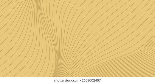 Design de fundo premium com padrão de linha diagonal em cor dourada. Modelo horizontal vetorial para banner comercial digital, fundo de convite formal, voucher de luxo, certificado de presente de prestígio