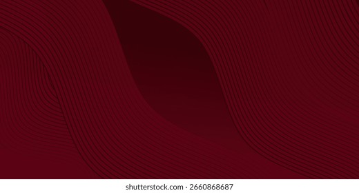 Diseño de fondo de Premium con patrón de línea diagonal en color marrón. Plantilla Horizontal del Vector para el Anuncio de negocios digital, invitación formal, vale de lujo, certificado de regalo prestigioso