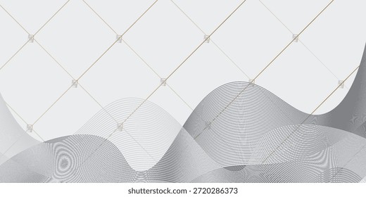Premium background design with diagonal line pattern in grey colour. Vector white horizontal template for business banner, formal invitation backdrop